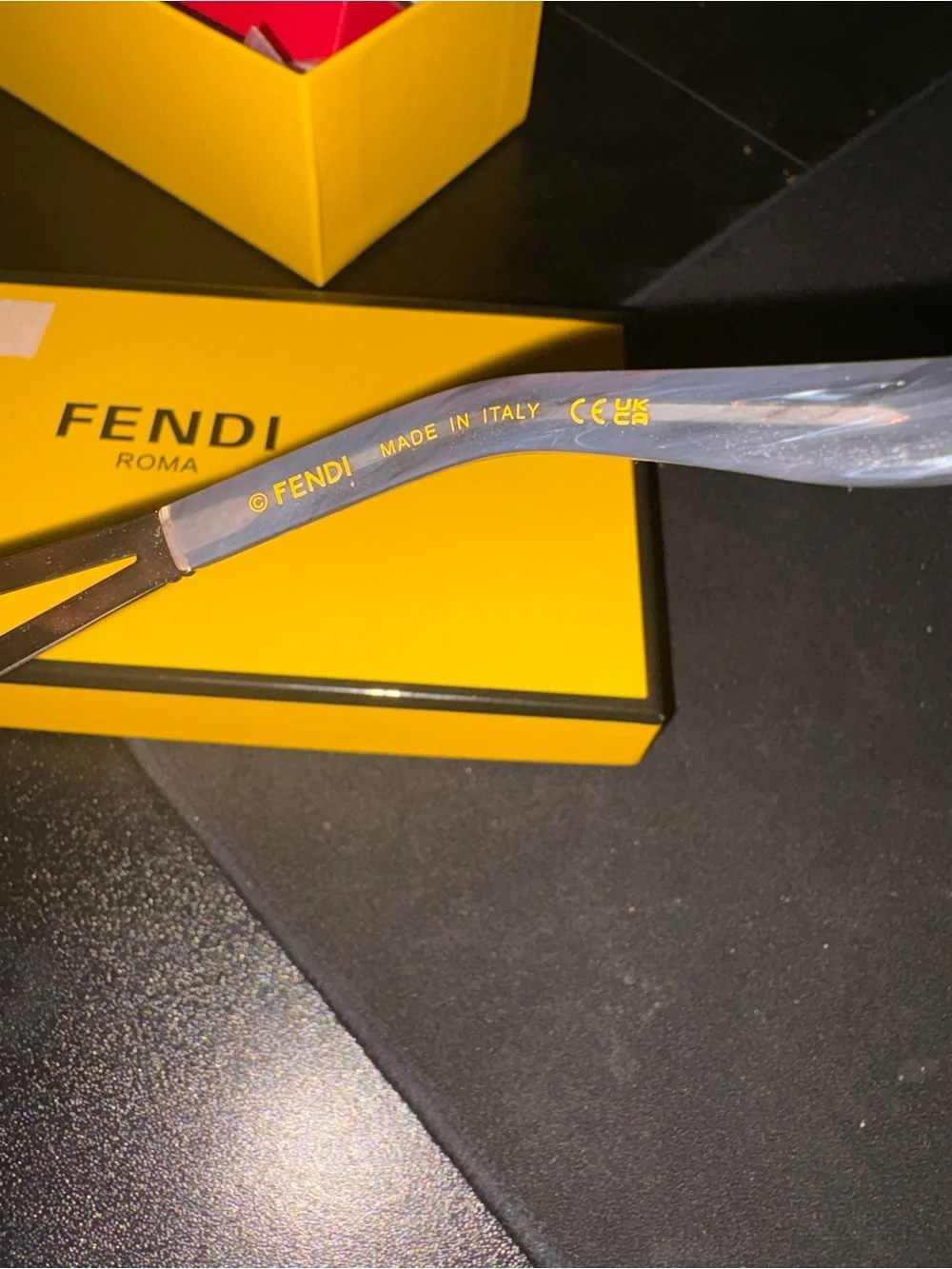 Fendi Silver Metal Oval Sunglasses with Smoke Lenses